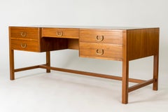 Midcentury Mahogany Desk by Josef Frank, Svenskt Tenn, Sweden, 1950s