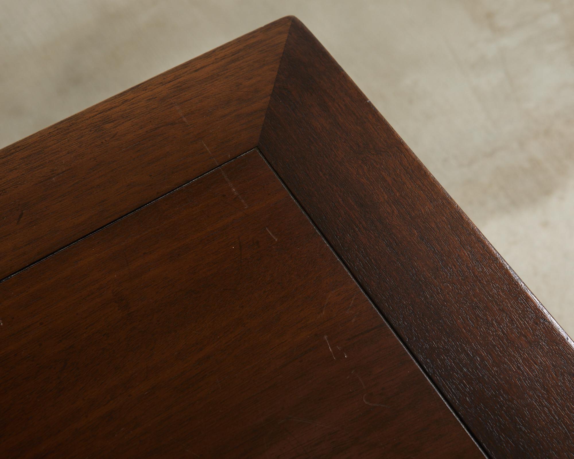 Midcentury Mahogany Flip-Top Console Dining Table by Kittinger 5