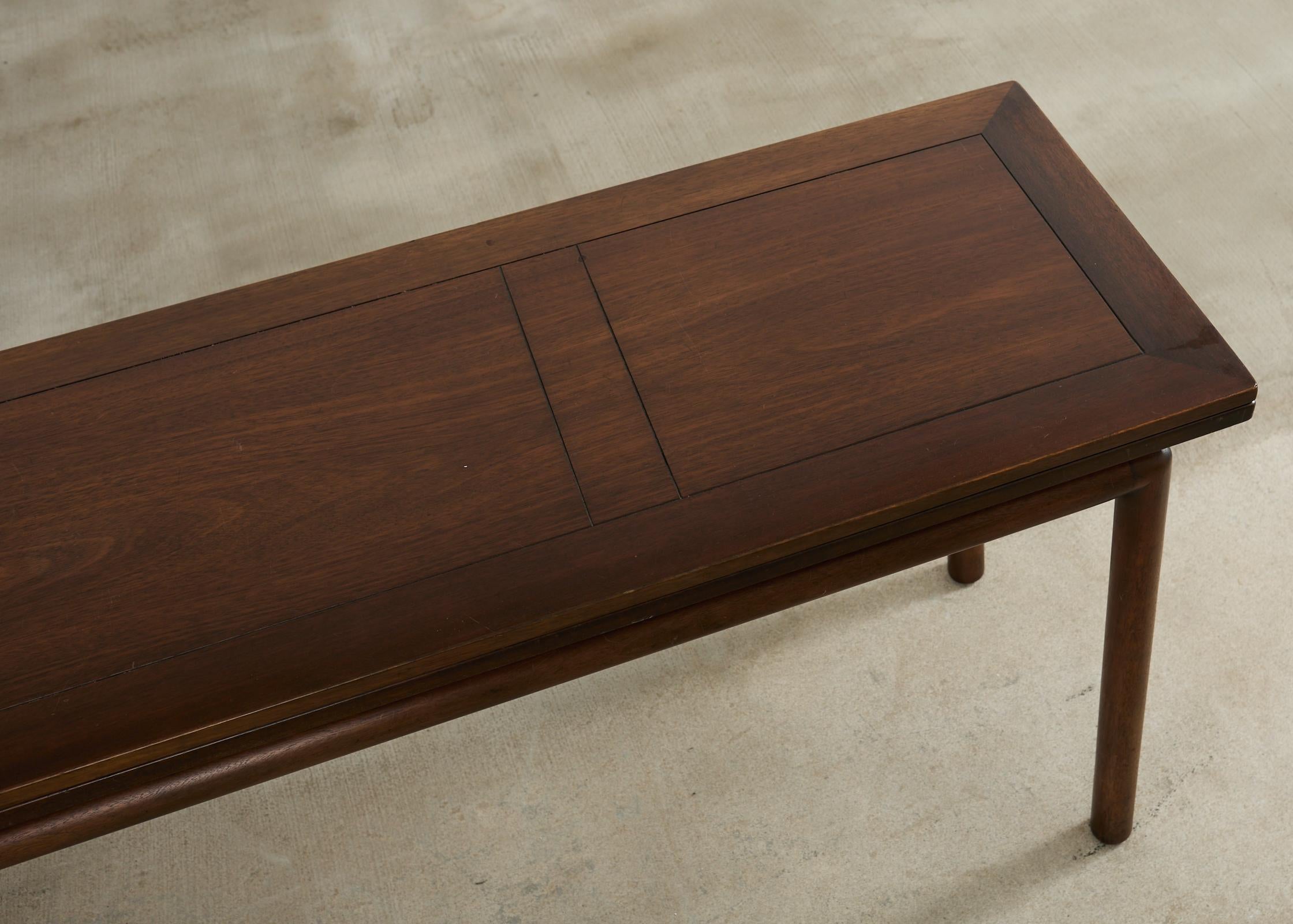 20th Century Midcentury Mahogany Flip-Top Console Dining Table by Kittinger