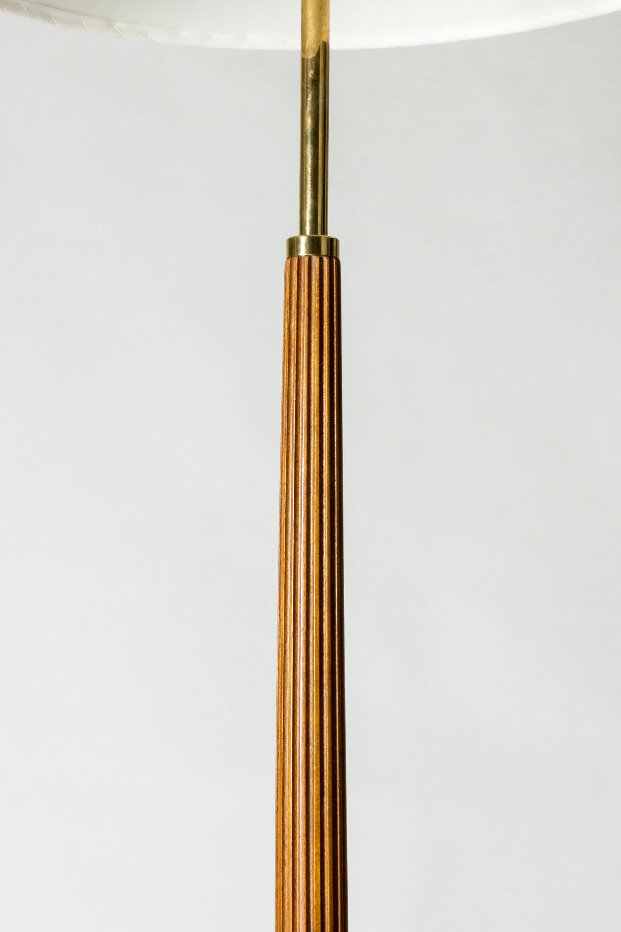 Suédois Lampadaire en acajou du milieu du siècle par Hans Bergström, Suède, années 1950 en vente