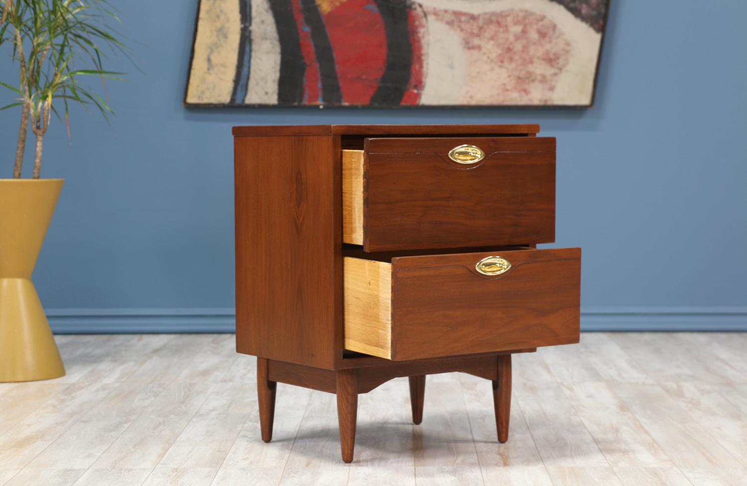 Polished Midcentury “Mainline” Nightstands by Hooker