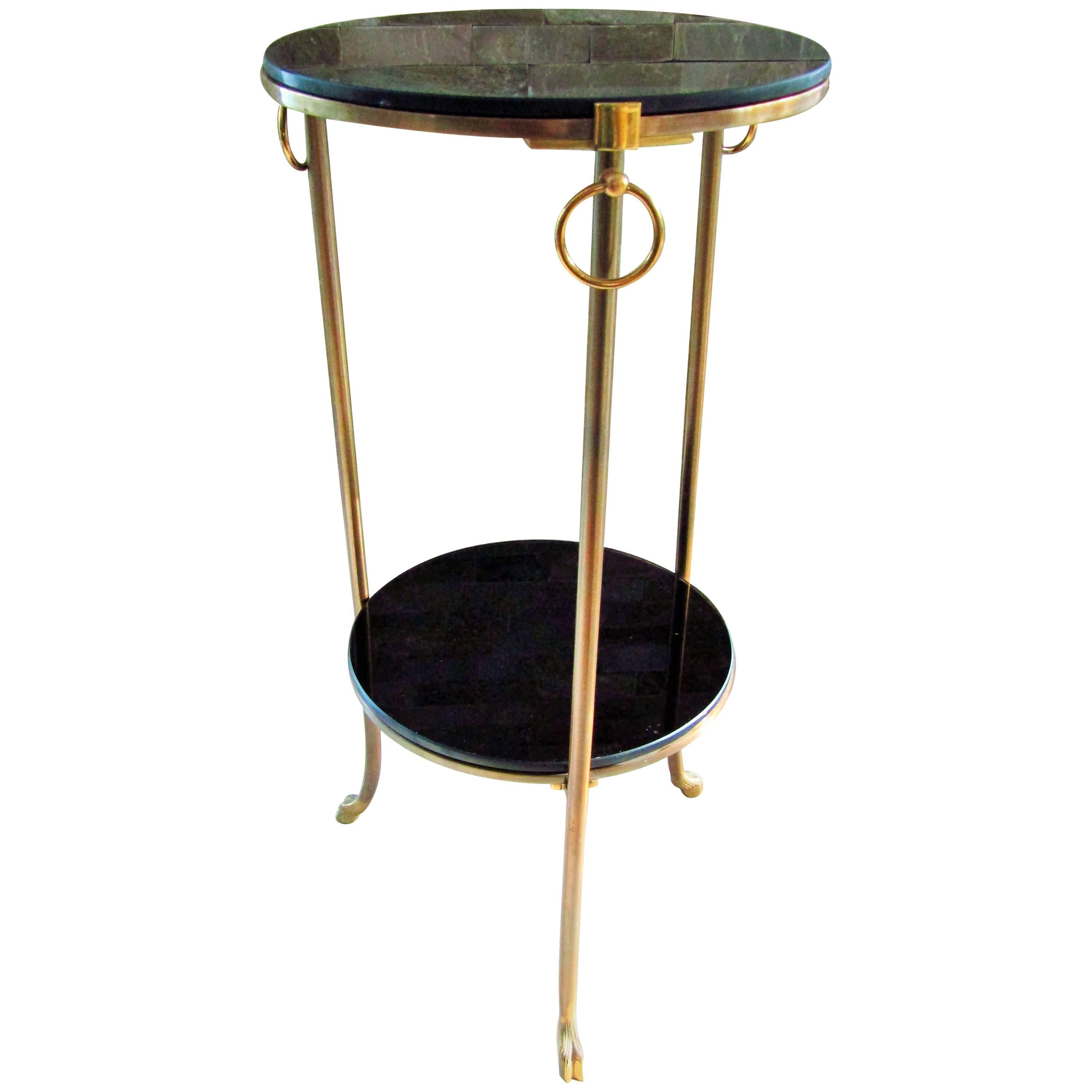 Midcentury Maison Charles Brass Side Table