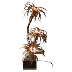 Midcentury Maison Jansen Palm Tree Lamp