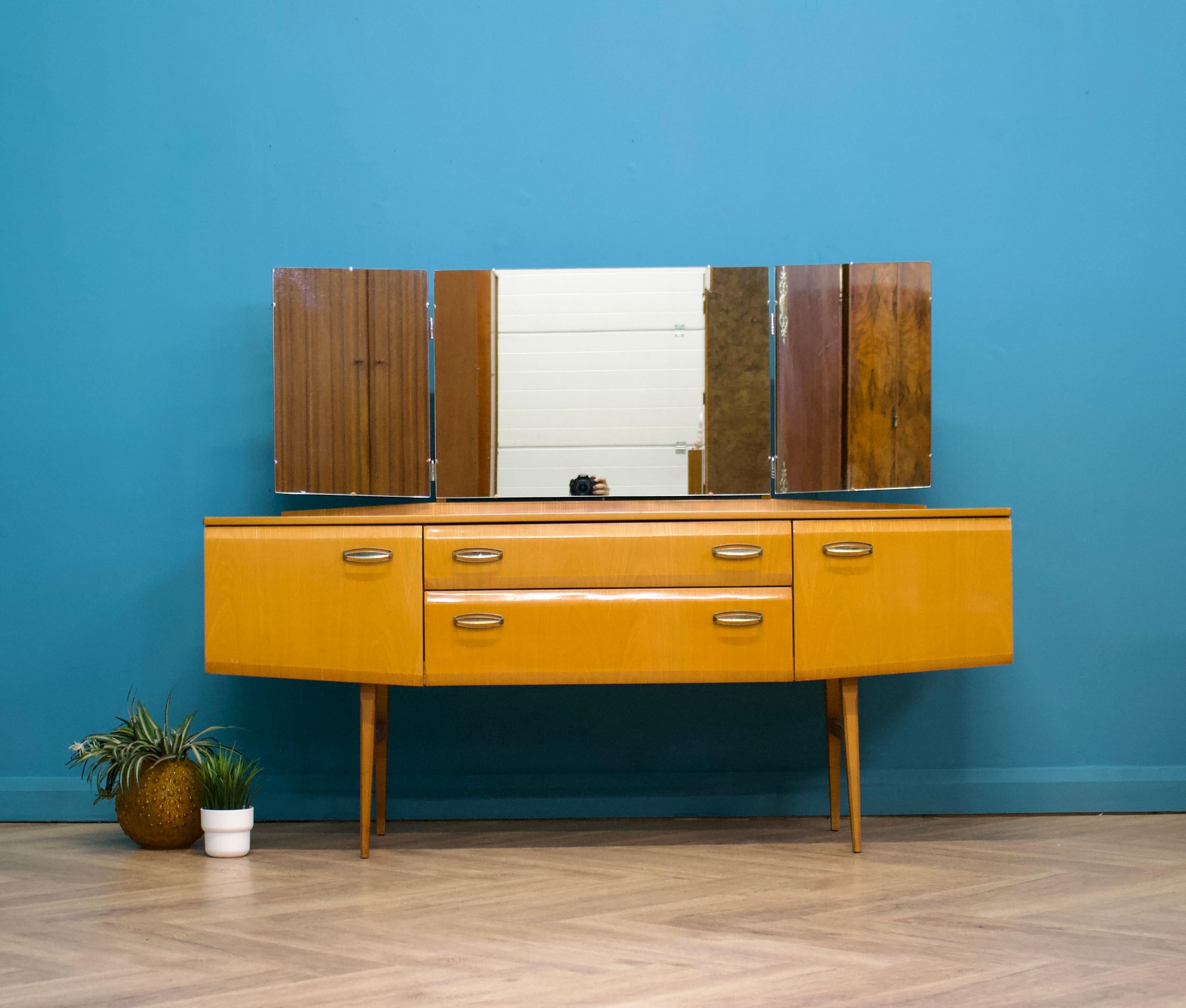British Midcentury, Maple Sideboard or Chest of Drawers by Meredew, 1960s For Sale