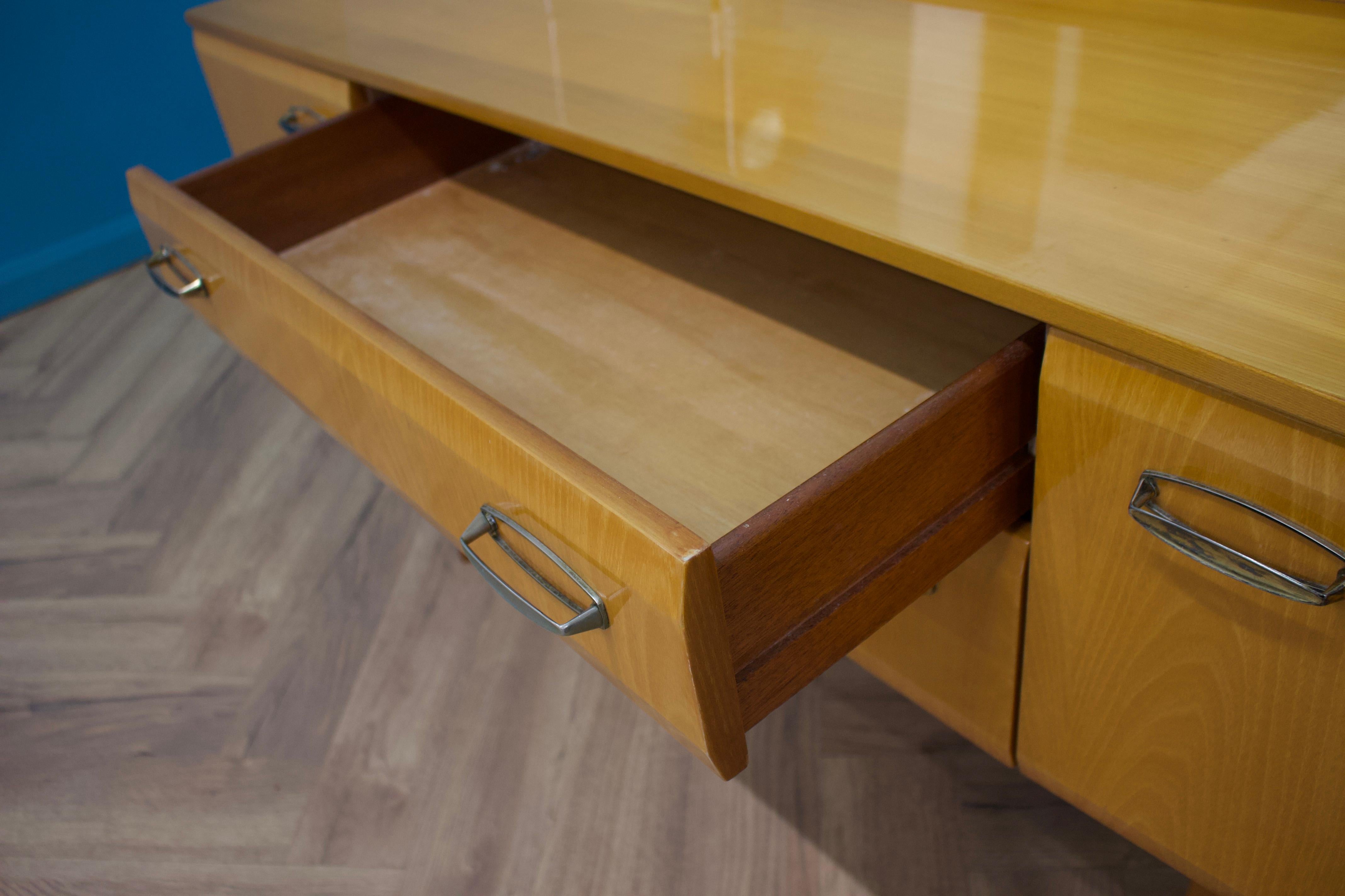 20th Century Midcentury, Maple Sideboard or Chest of Drawers by Meredew, 1960s For Sale
