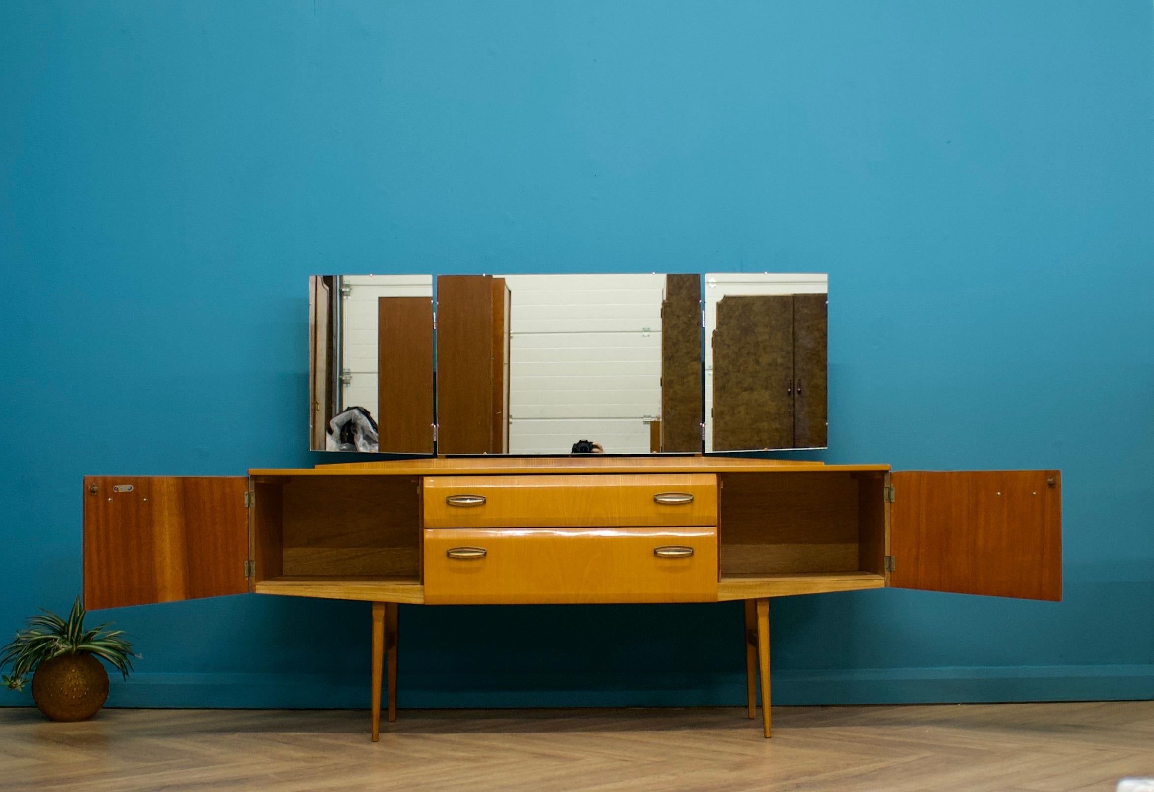 Midcentury, Maple Sideboard or Chest of Drawers by Meredew, 1960s For Sale 1