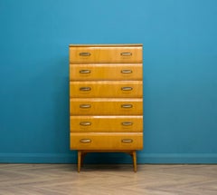 Midcentury, Maple Tallboy Chest of Drawers by Meredew, 1960s