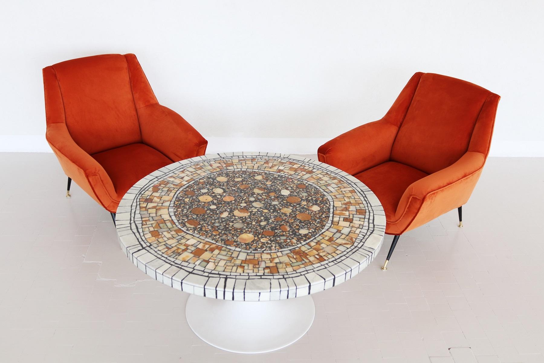 Midcentury Marble and Onyx Brutalist Coffee Table by Heinz Lilienthal, 1970s 6
