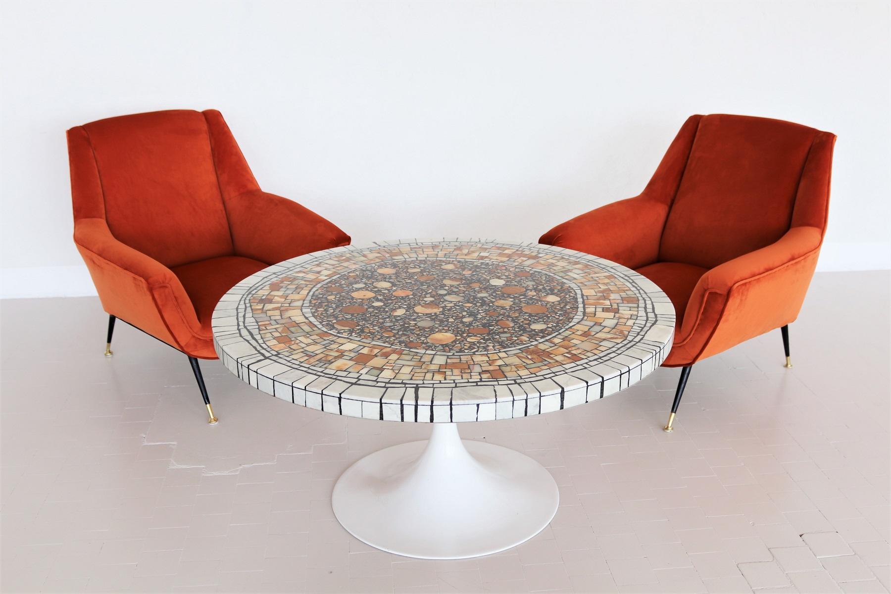 German Midcentury Marble and Onyx Brutalist Coffee Table by Heinz Lilienthal, 1970s
