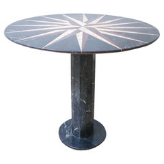 Midcentury Marble French Circular Table Midcentury Marble French Circular Table