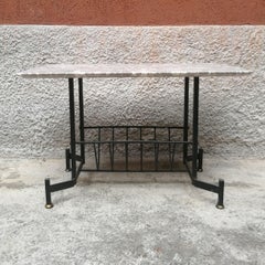 Midcentury Marble 'Pink Portugal' Coffee Table from 1950s