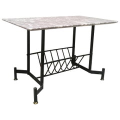 Midcentury Marble 'Pink Portugal' Coffee Table from 1950s