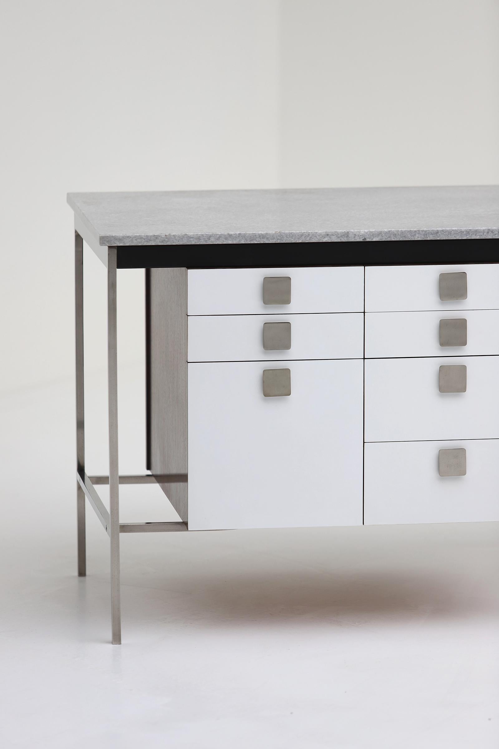 Midcentury Marble Vanity Table / Desk by Alfred Hendrix for Belform, 1960 4