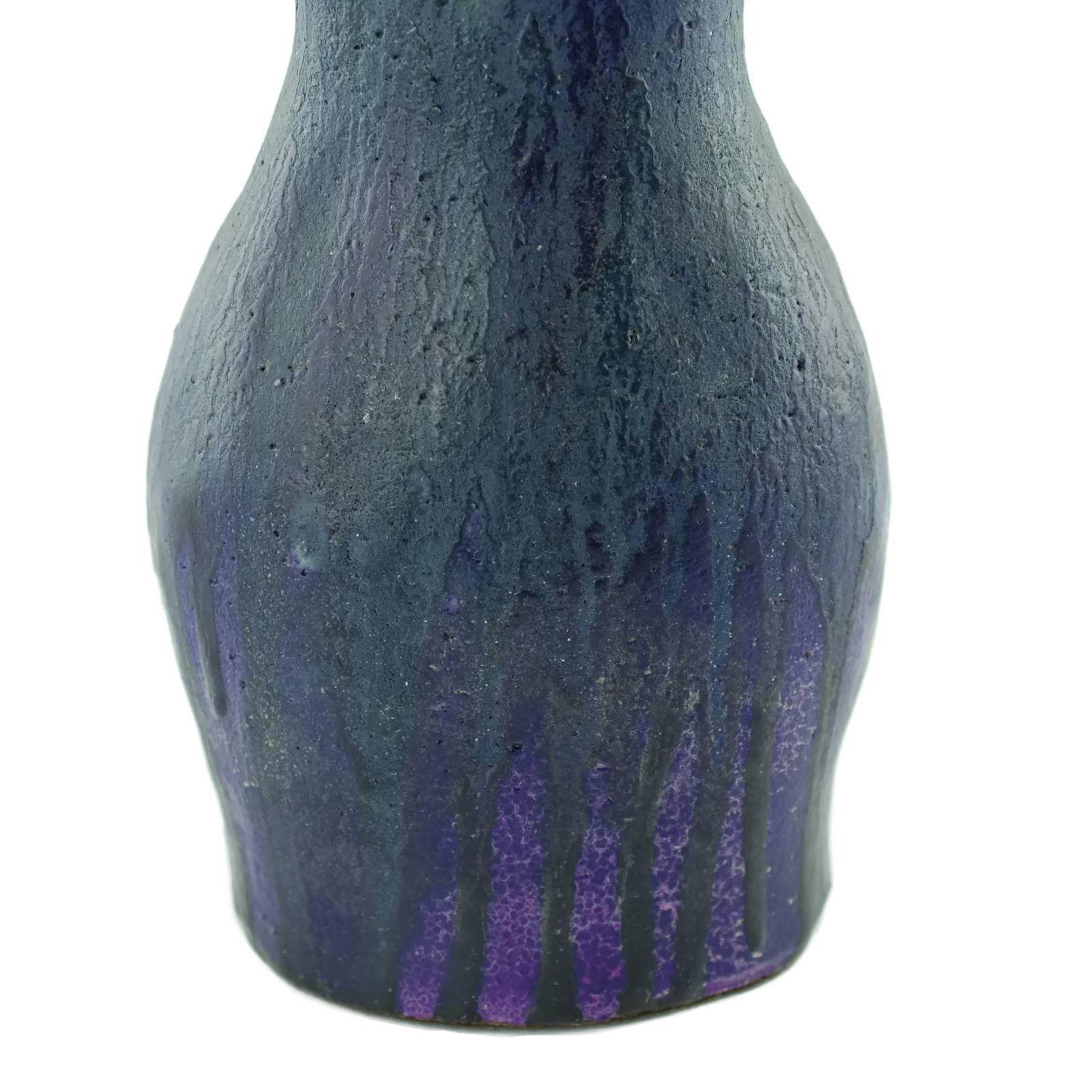 Ceramic Midcentury Marcello Fantoni for Raymor Double Gourd Form Vase For Sale