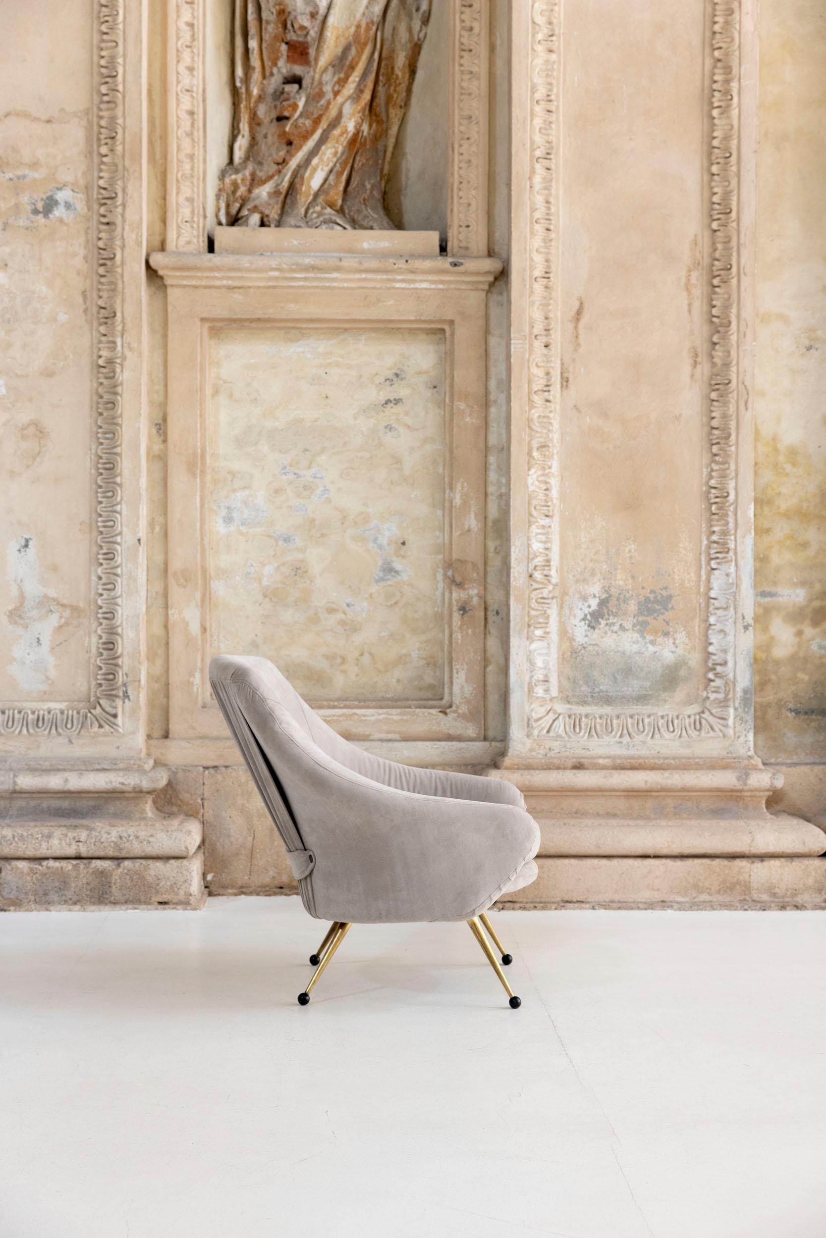 Metal Midcentury Martingala armchairs designed by Marco Zanuso for Arflex, Italy 1950