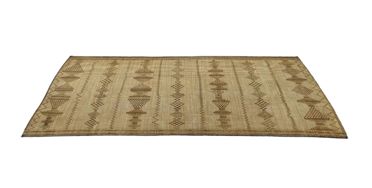 Hand-Woven Midcentury Mauritanian Tuareg Mat 6' x 9'4