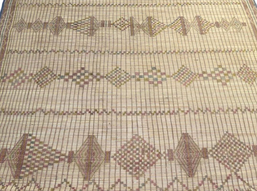 Reed Midcentury Mauritanian Tuareg Mat 6' x 9'4