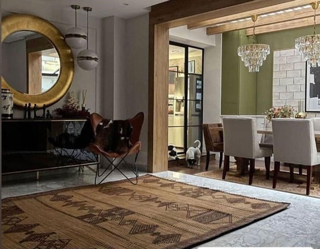 Midcentury Mauritanian Tuareg Mat 6' x 9'4 1