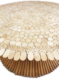 McGUIRE MIDCENTURY Bamboo Wheat Sheaf Coffee Table - Hollywood Regency Style 70s