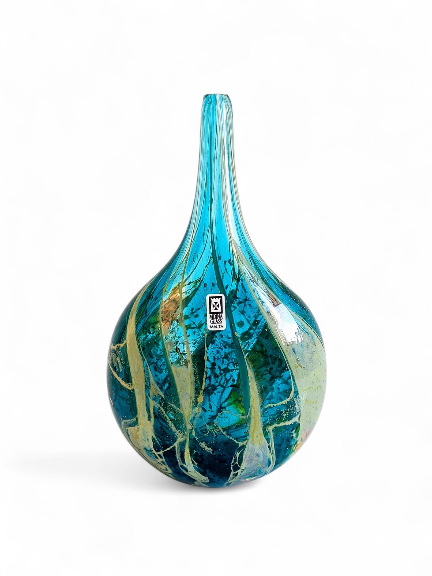 Hand-Crafted Midcentury Mdina Glass 