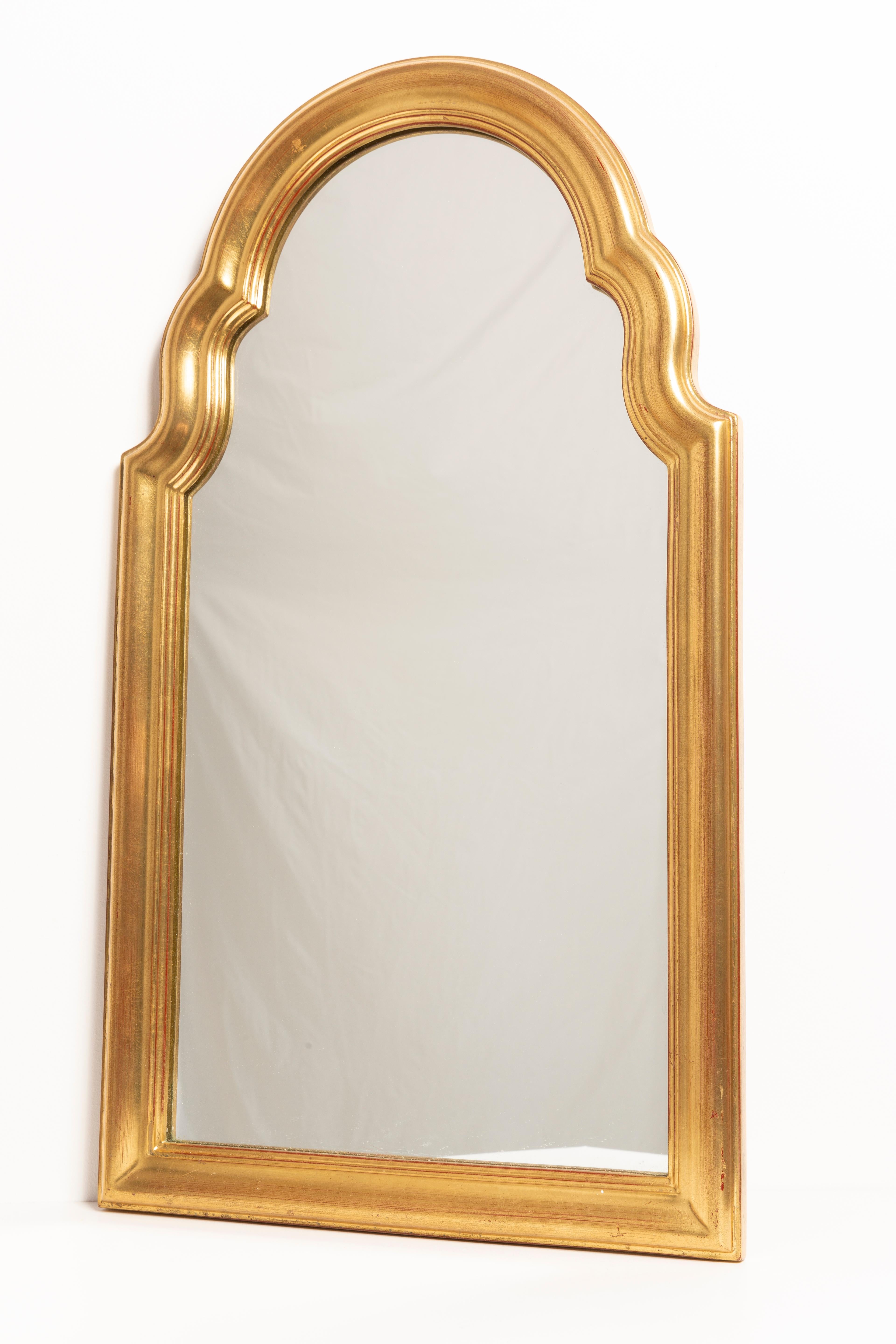 Midcentury Medium Vintage Gold Mirror, Belgium, 2000s For Sale 2