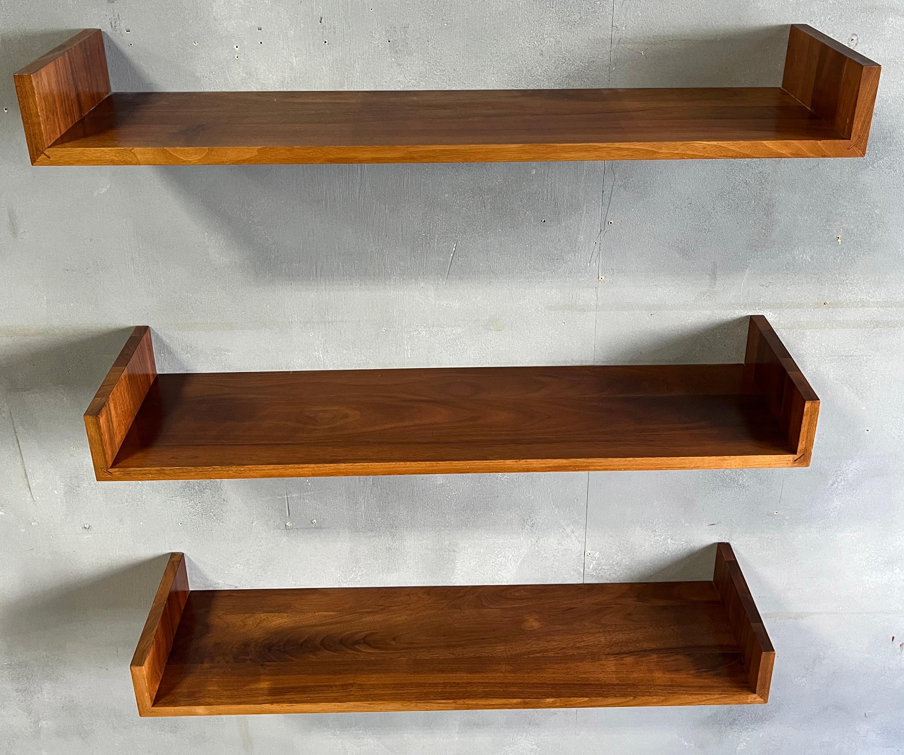 Mid-Century Mel Smilow Wall Mounted Shelves In Good Condition In BROOKLYN, NY