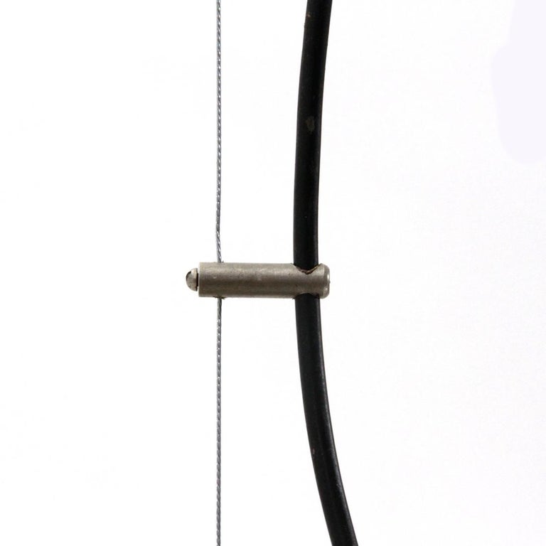 Mid-20th Century Midcentury Metal and Plastic Italian Pendant Lamp, 1960s For Sale