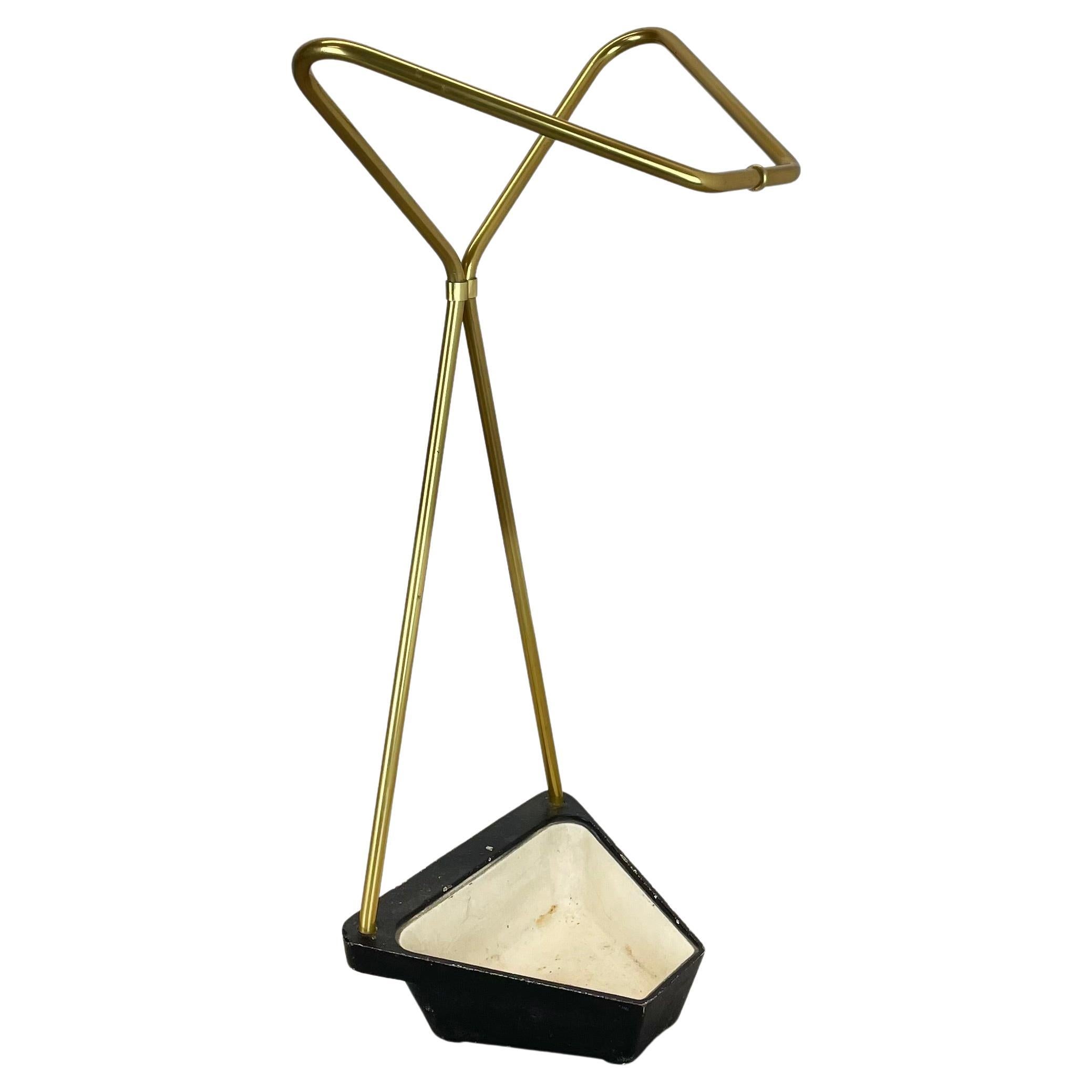 Midcentury Metal Brass Hollywood Regency Umbrella Stand, Germany, 1950s, Nr. 3