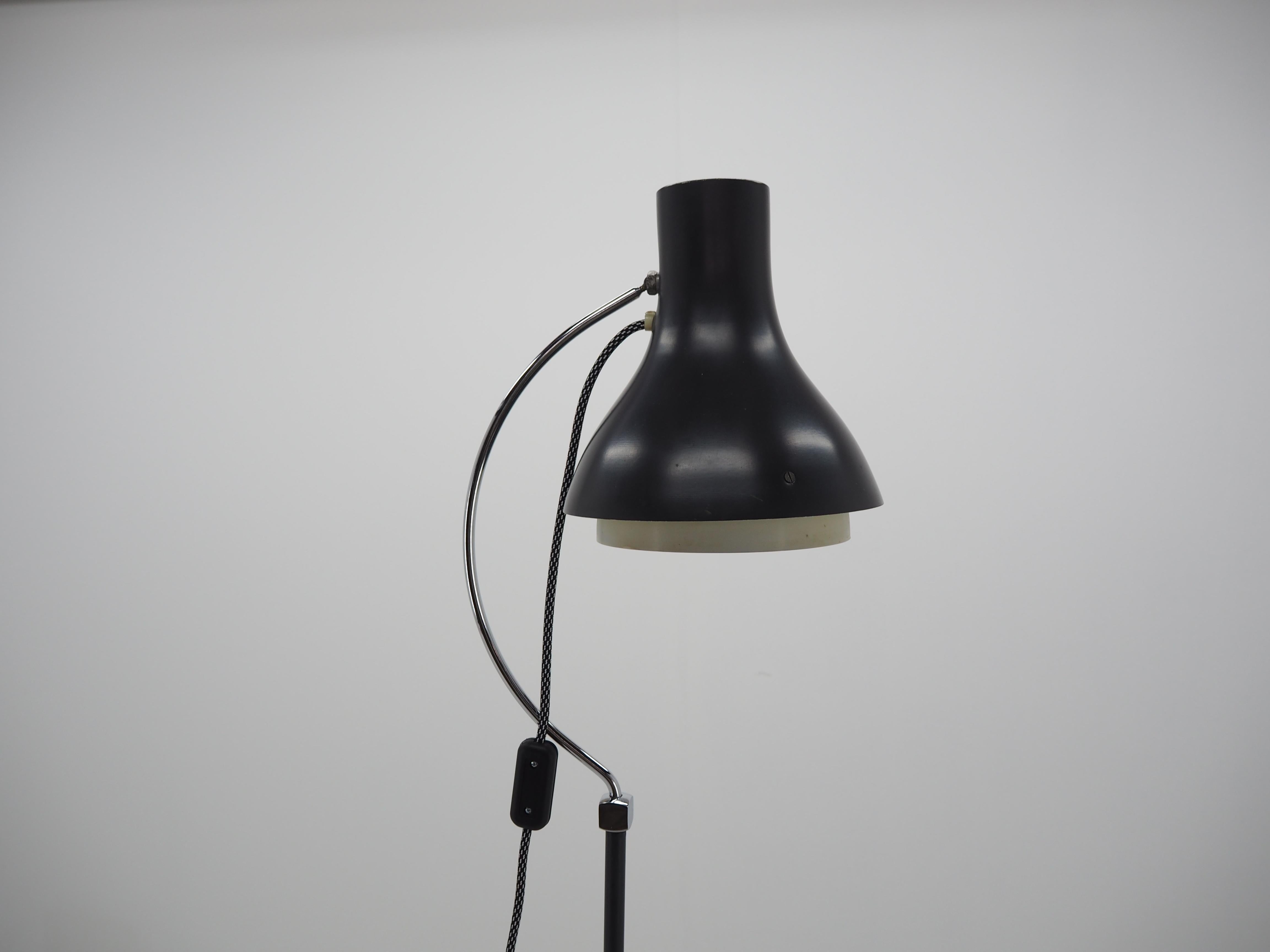 Mid-Century Modern Midcentury Metal Floor Lamp Designed by Josef Hurka for Napako, 1960s