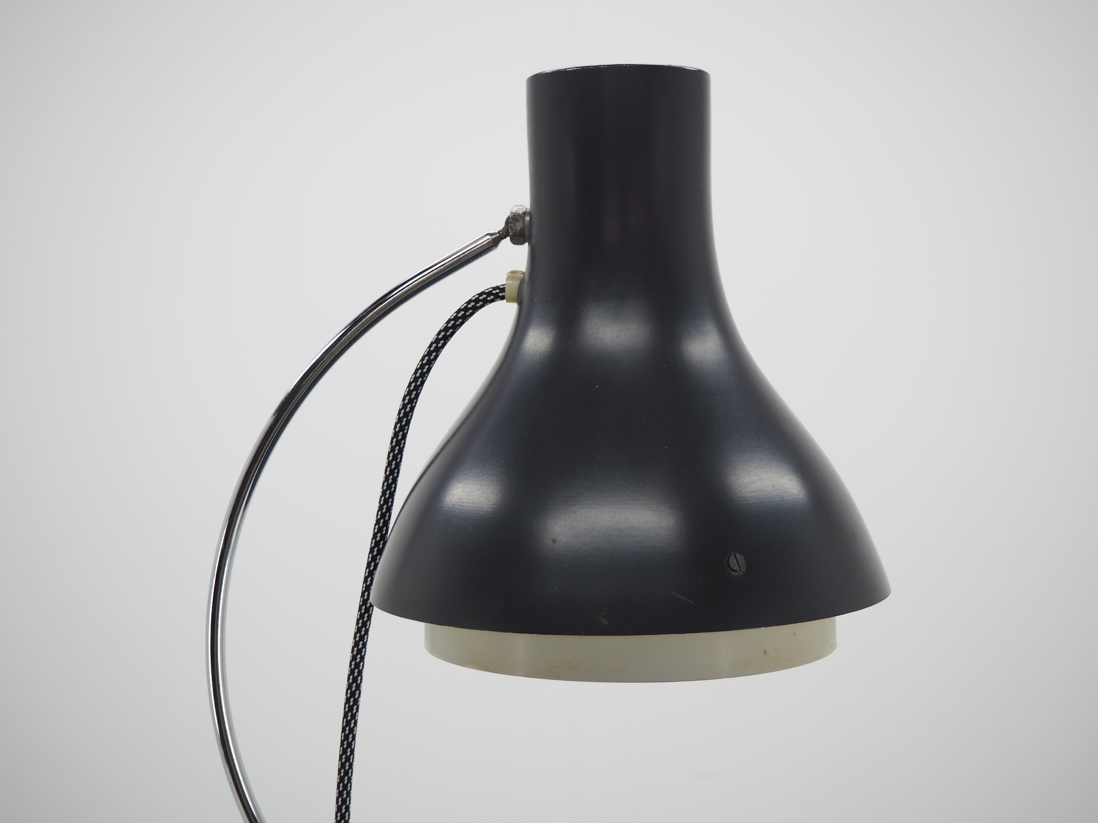 Czech Midcentury Metal Floor Lamp Designed by Josef Hurka for Napako, 1960s