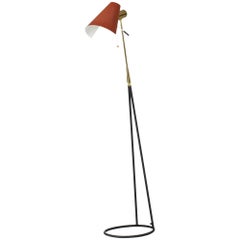 Midcentury Metal Floor Lamp from Falkenbergs Belysning Midcentury Metal Floor Lamp from Falkenbergs Belysning