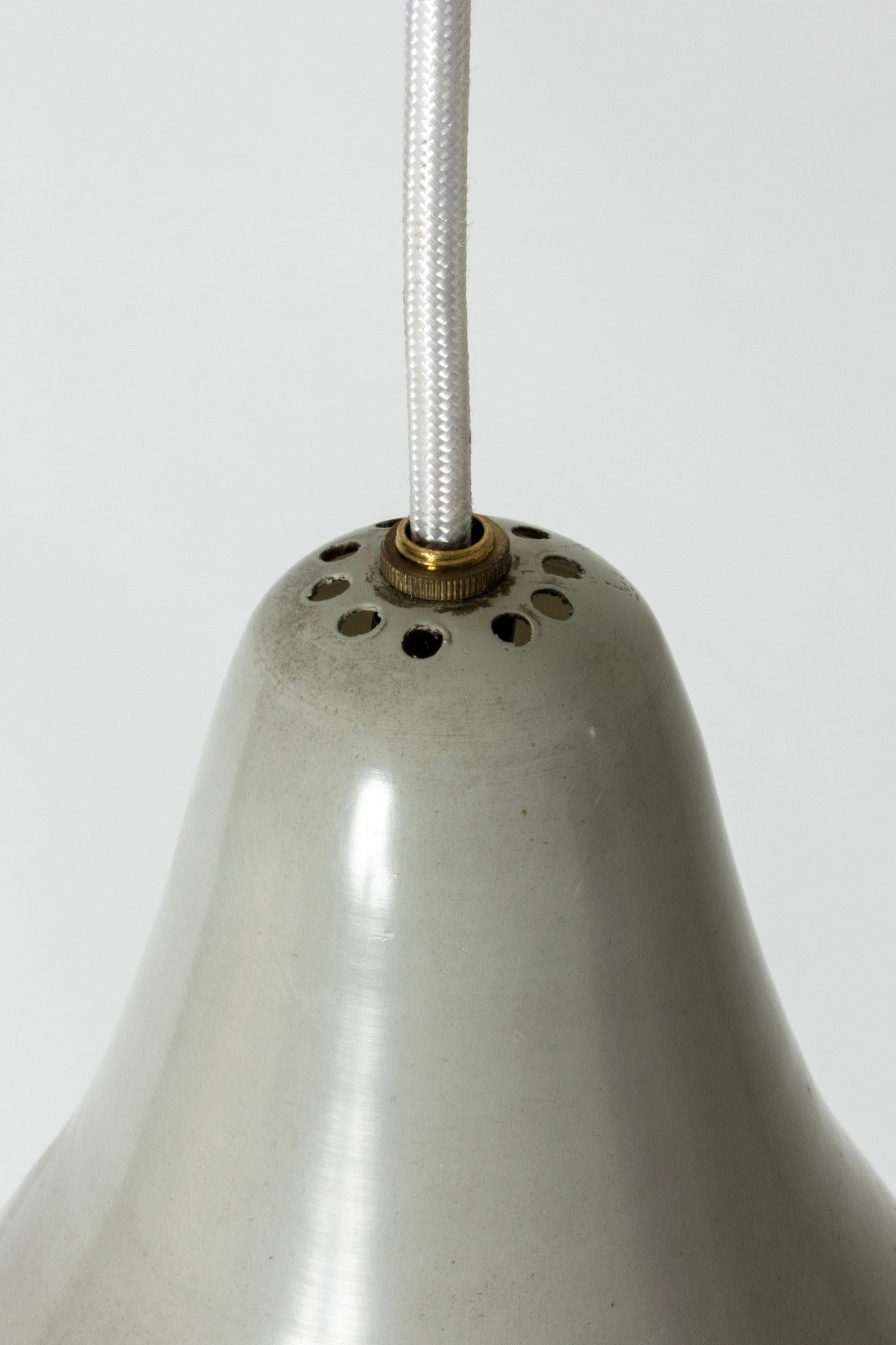 Midcentury Metal Pendant Lamp by Lisa Johansson-Pape, Orno, Finland, 1950s In Good Condition For Sale In Stockholm, SE