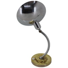 Lampe de table en métal du milieu du siècle, années 1950