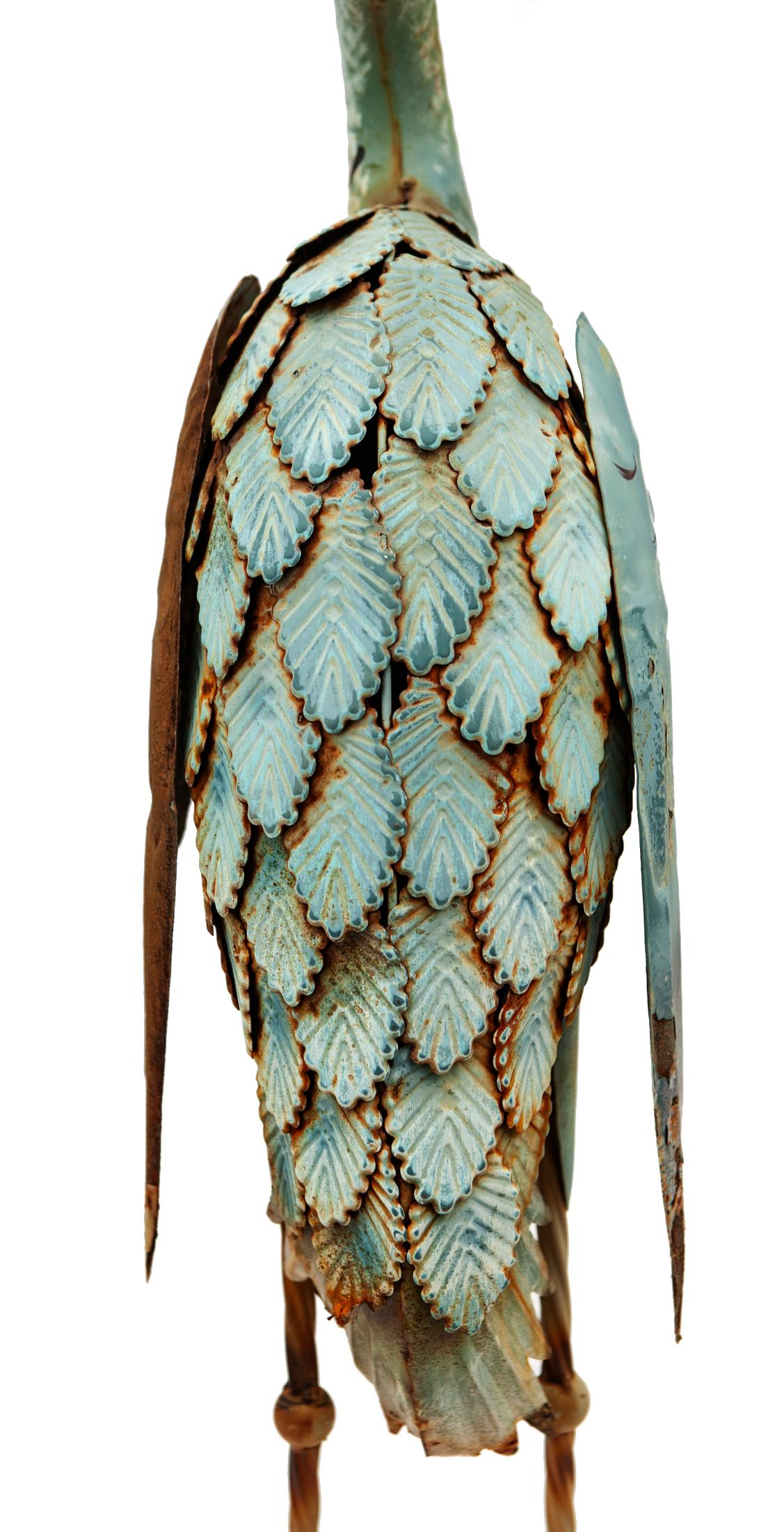 Hand-Crafted Midcentury Metal Yard Bird