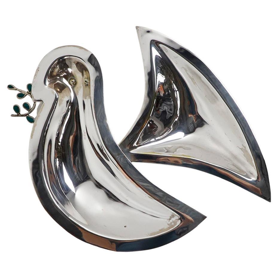 Midcentury Mexican Dish in Peace Dove Form by Los Castillo