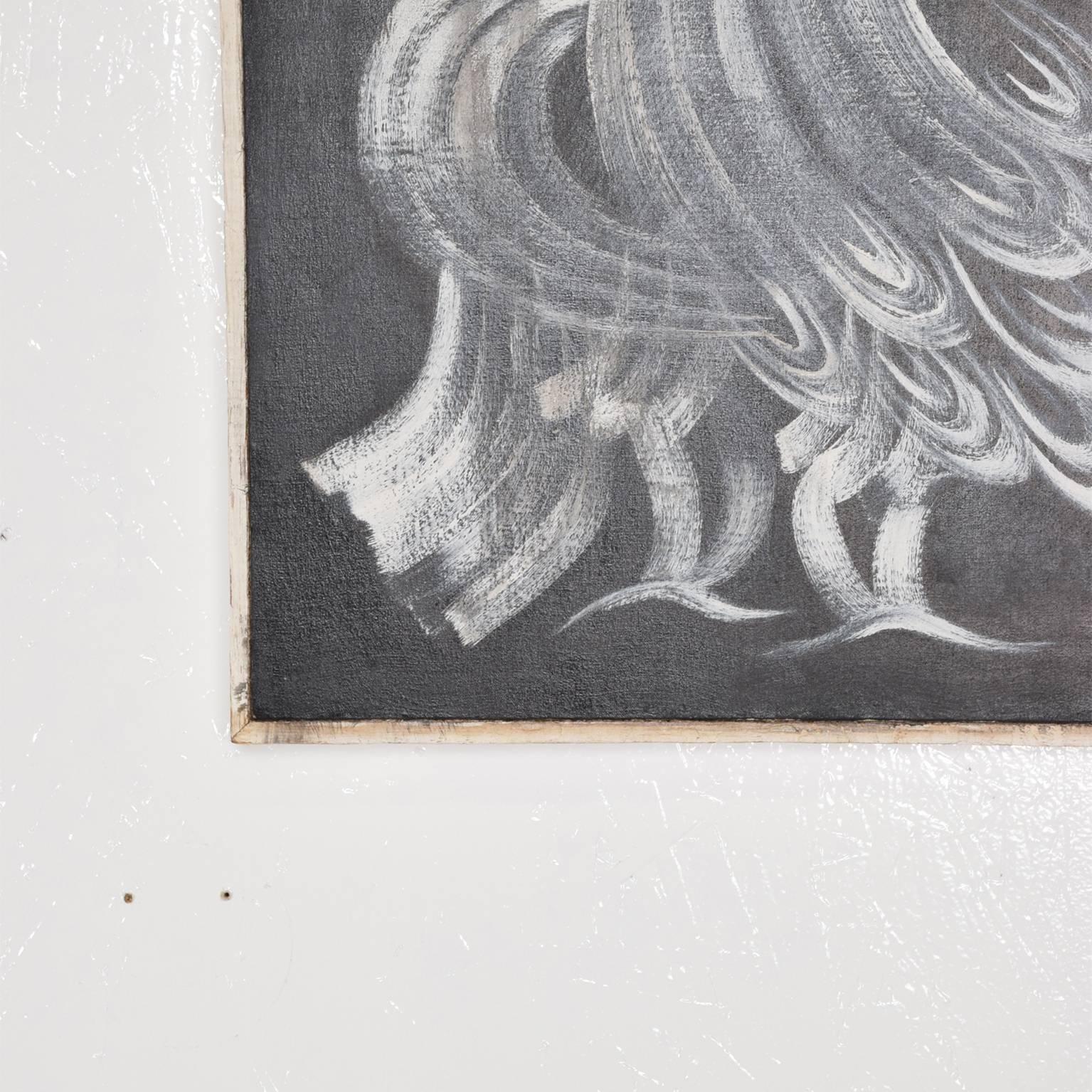 Mid-Century Modern Midcentury Mexican Modernist Oil in Canvas by Gustavo Martinez