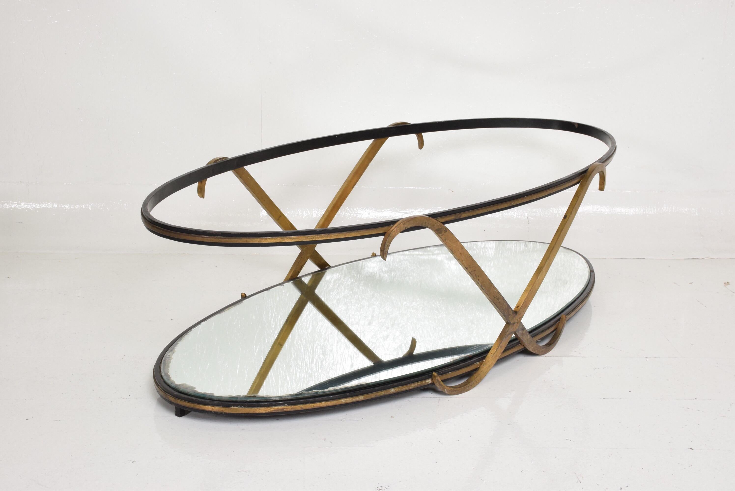 Mid-20th Century Midcentury Mexican Modernist Oval Coffee Table after Arturo Pani