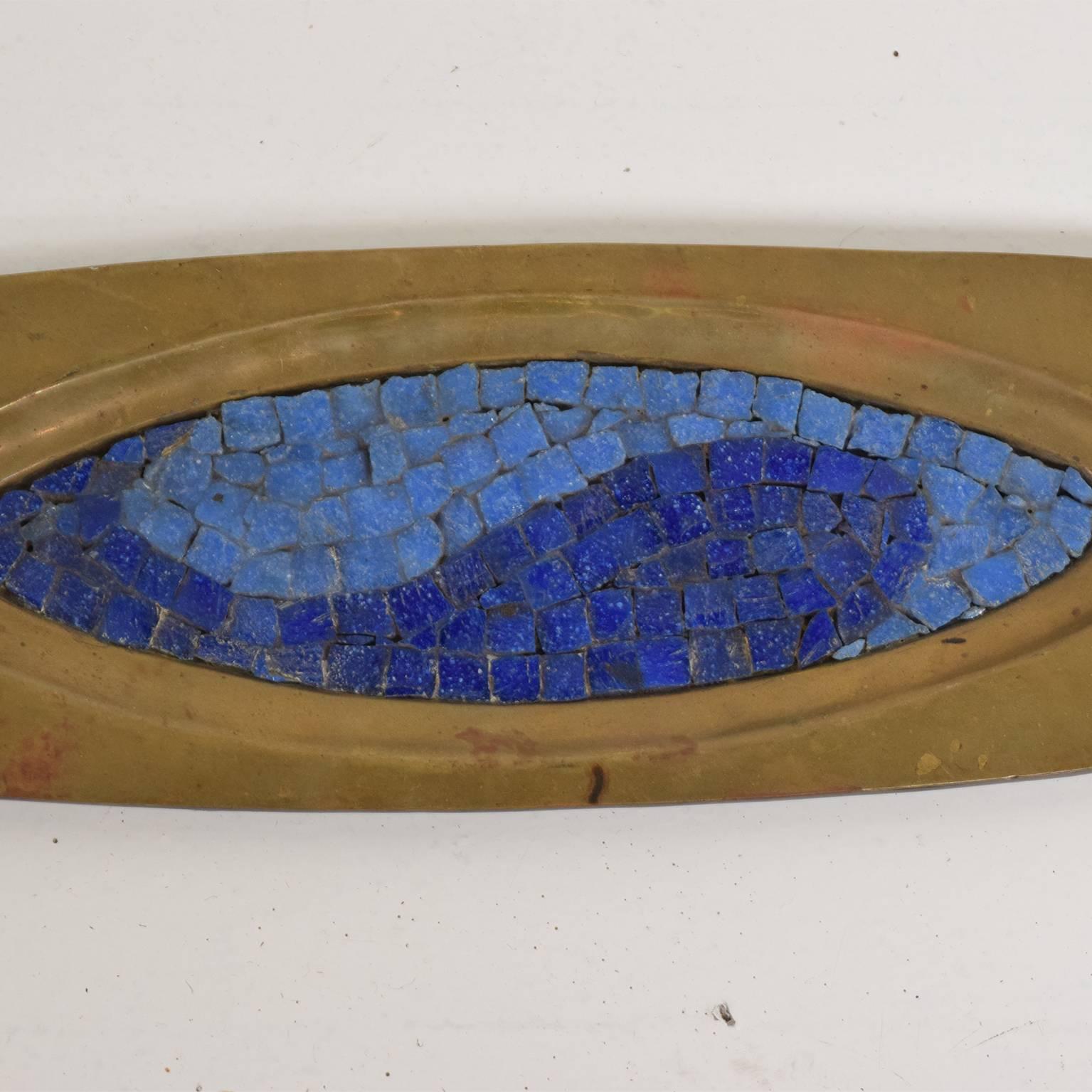 Midcentury Mexican Modernist Salvador Teran Decorative Tray, 1950s In Good Condition In Chula Vista, CA
