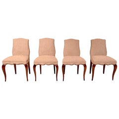 Midcentury Mexican Modernist Set of Four Neoclassical Chairs by Arturo Pani