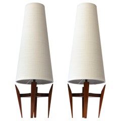 Midcentury Mexican Modernist Table Lamp 'Set'