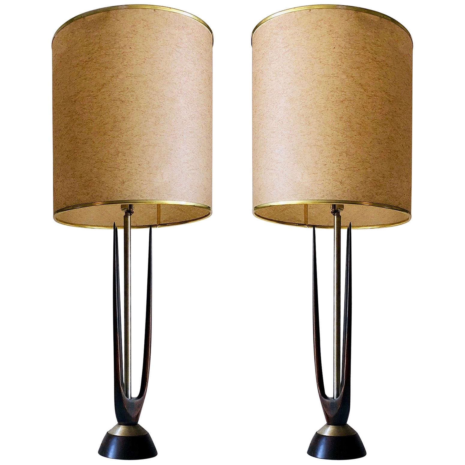 Midcentury Mexican Modernist Table Lamp 'Set'