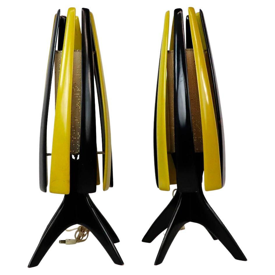 Midcentury Mexican Modernist Table Lamps in the Style of Eugenio Escudero