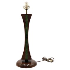 Midcentury Mexican Table lamp with beautiful stone inlays