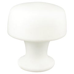 Vintage Midcentury Milk Glass Mushroom Table Lamp