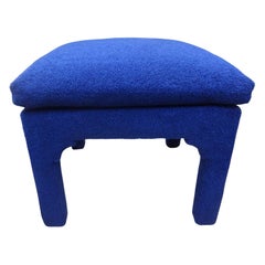 Midcentury Milo Baughman Style Parsons Ottoman
