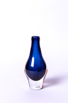Midcentury Miniature Glass Vase by Mona Morales-Schildt for Kosta, 1950s