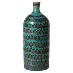 Midcentury Miniature Stoneware Vase by Stig Lindberg, Gustavsberg, Sweden, 1950s