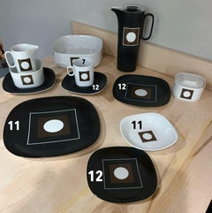Midcentury Minimal Scandinavian Block Langenthal "Circle in Square" Dinnerware