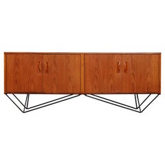 Midcentury Minimalist Teak Sideboard, 1960s