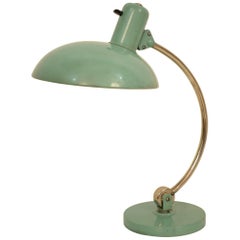 Midcentury Mint Green Table Lamp by Kaiser Idell, circa 1960